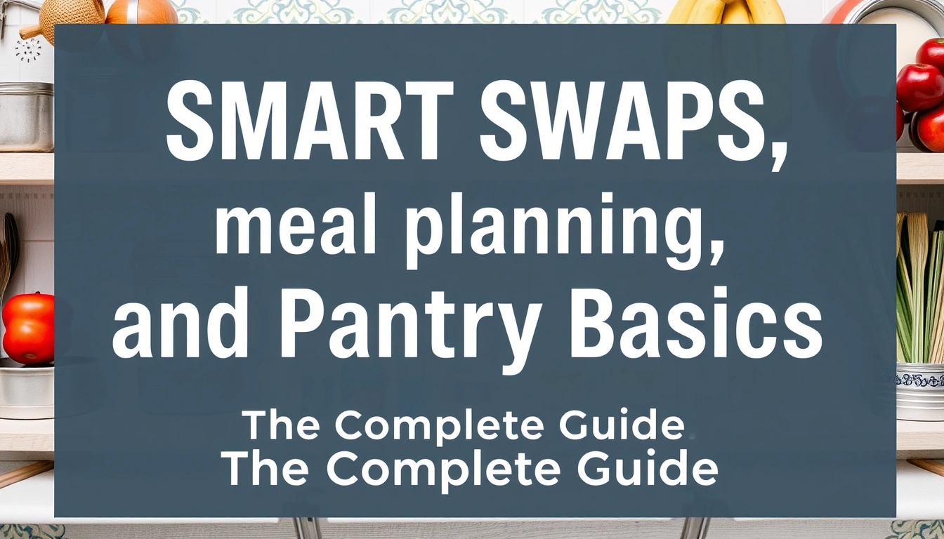 Smart swaps, meal planning, and pantry basics — The Complete Guide Smart swaps, meal planning, and pantry basics — The Complete Guide